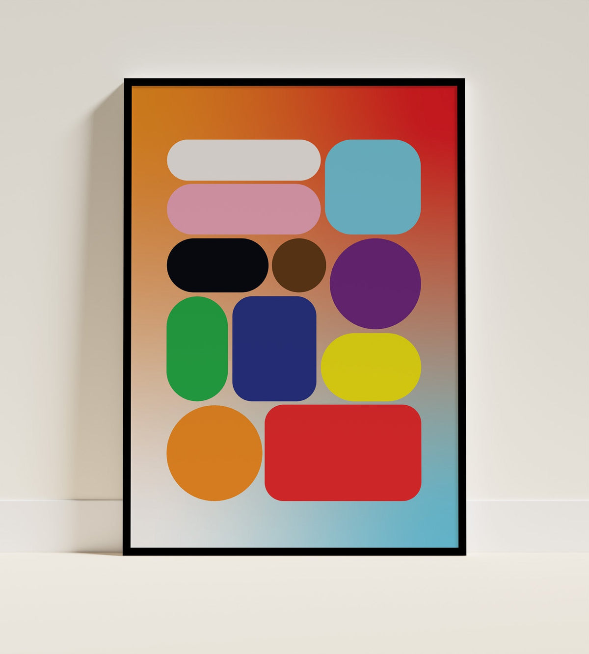 Gradient Blob Poster Kefino