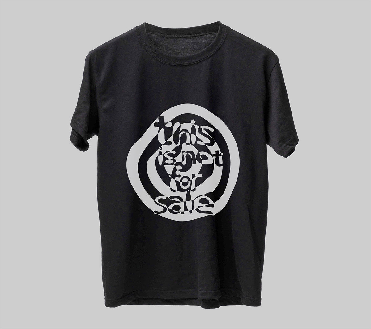 This Is Not For Sale T-Shirt − Black/White Black White Kefino