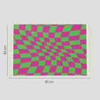 MEADOW Pink and Green Rug − small Contrado
