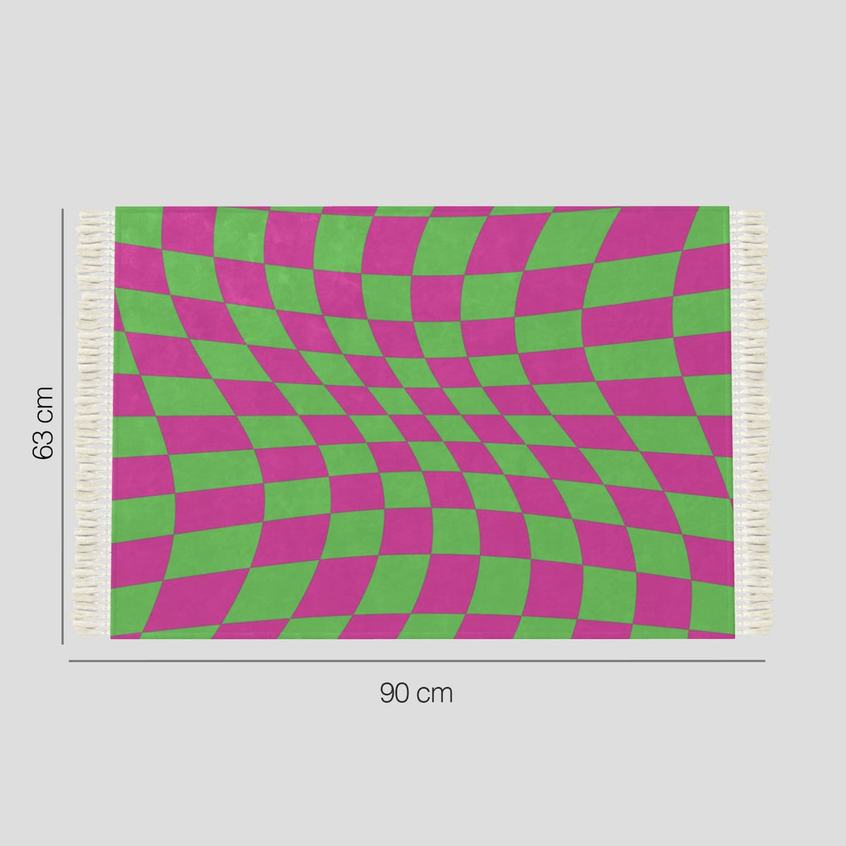 MEADOW Pink and Green Rug − small Contrado