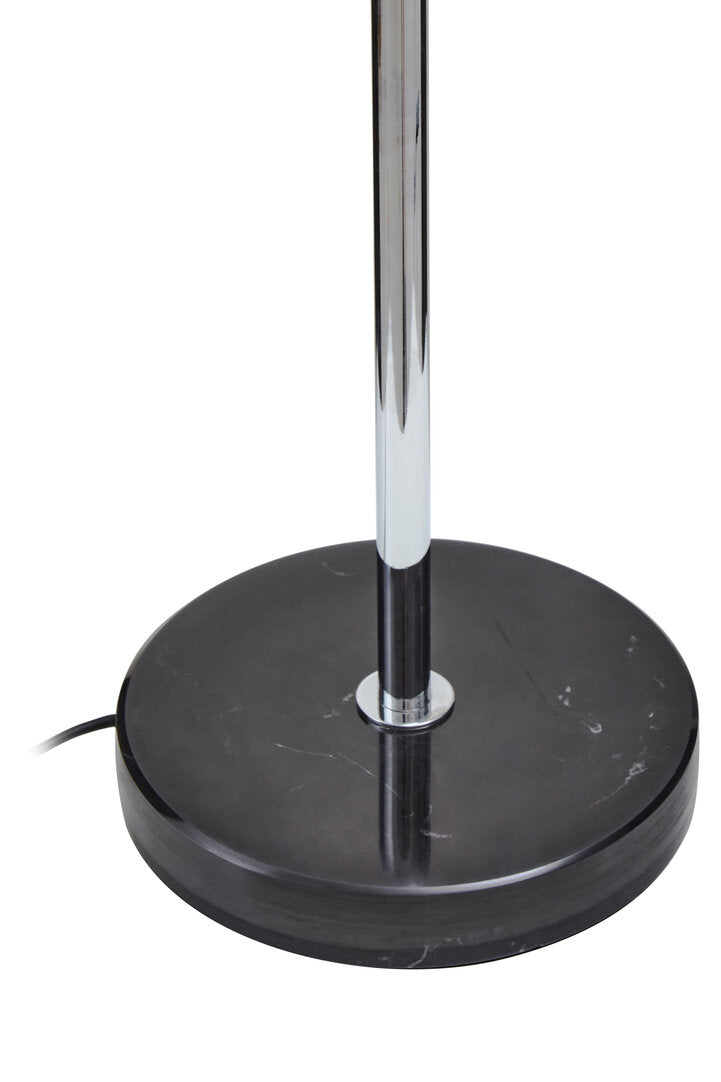 BINARY (Table) Two-Sphere Silver Finish Metal Table Lamp KEFINO