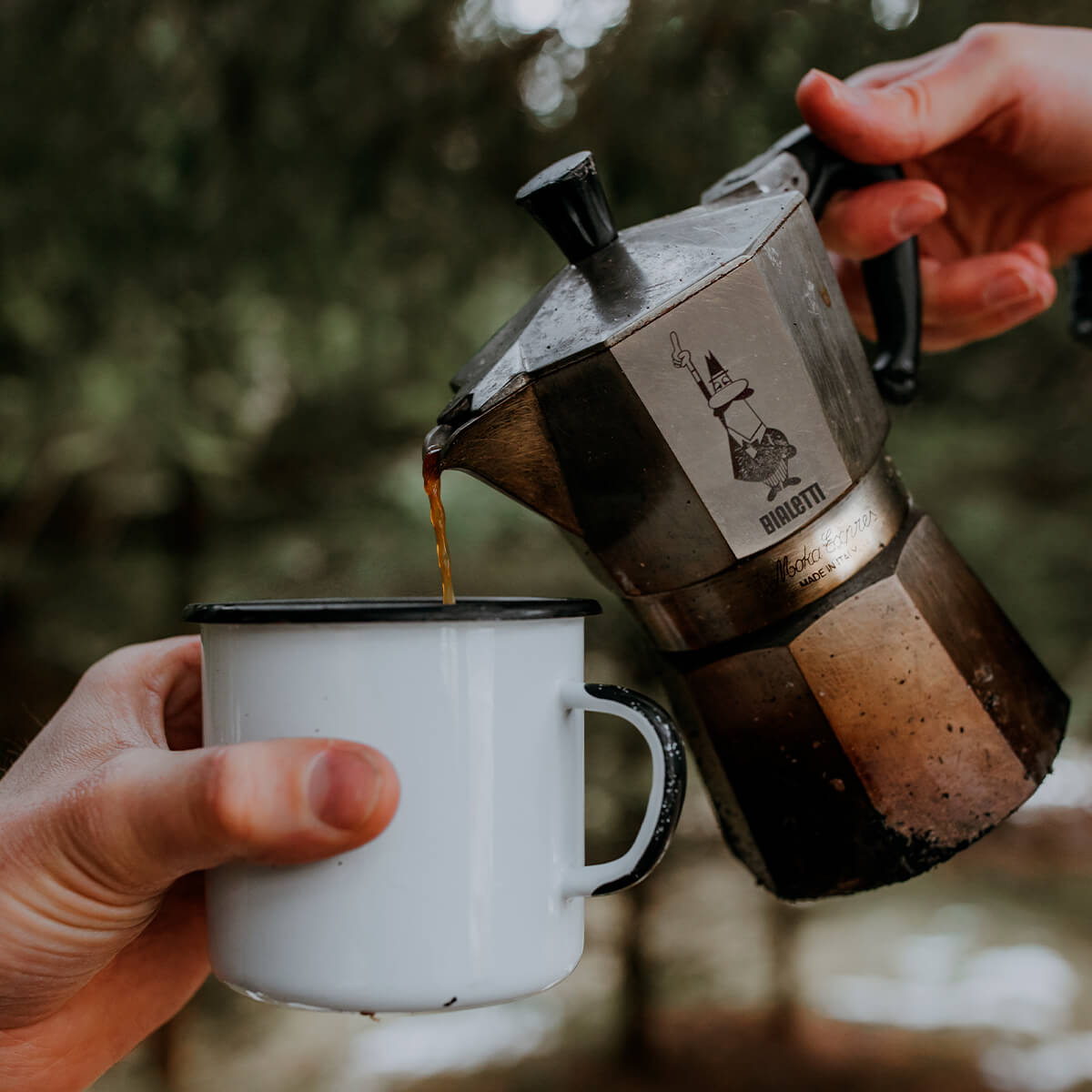 Bialetti Moka Express | 1−18 cup | Silver Brew Italia