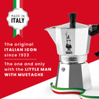 Bialetti Moka Express | 1−18 cup | Silver Brew Italia