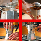 Bialetti Moka Express | 1−18 cup | Silver Brew Italia