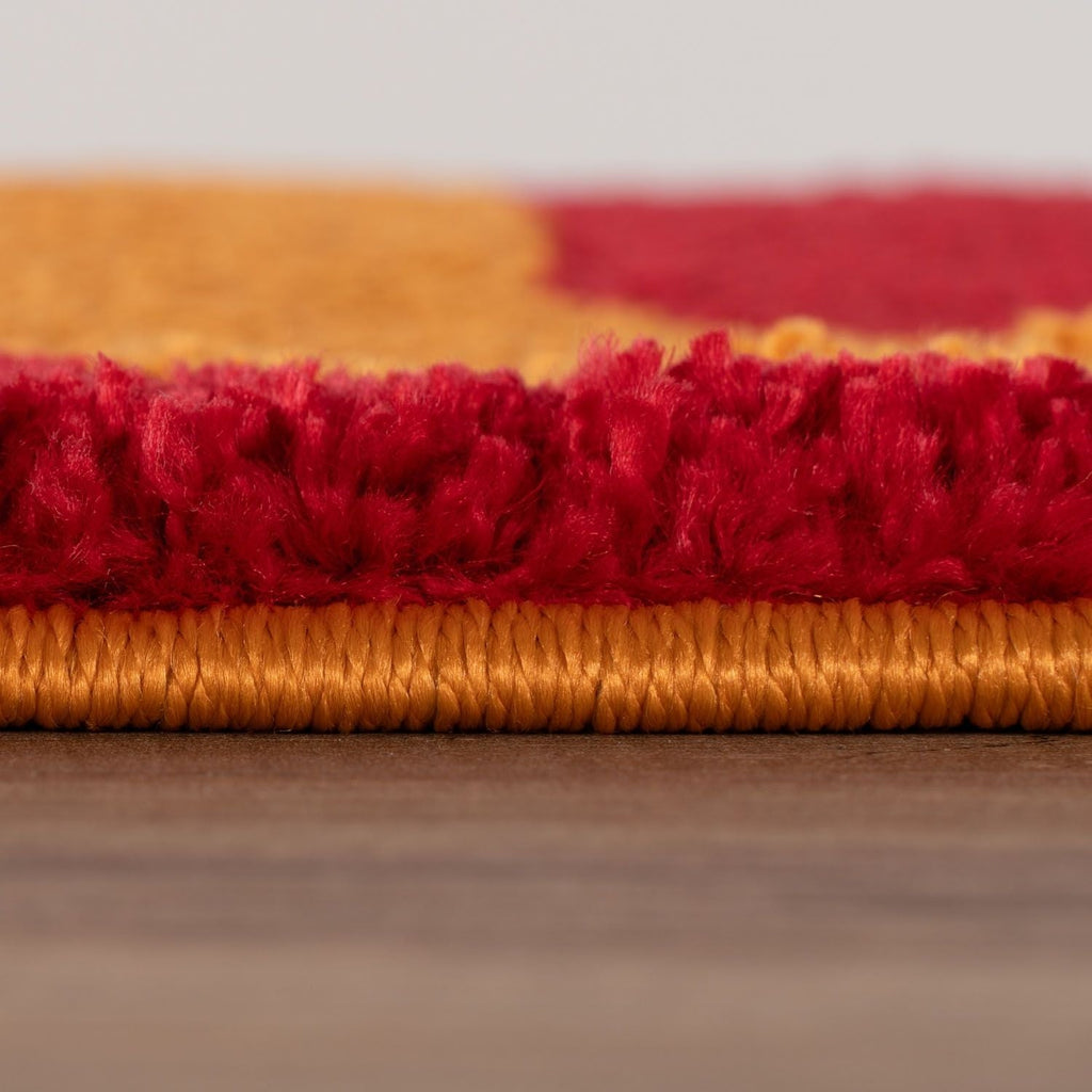 Joli Geometric Red & Orange Rug | Rectangular | 80x150cm − 200x290cm The Rugs