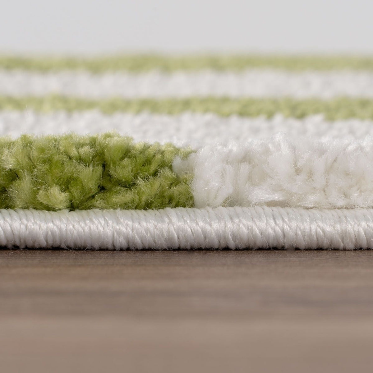 Joli Wavy Stripes Green & White Rug | Rectangular | 80x150cm − 200x290cm The Rugs