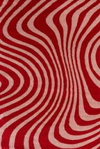 Joli Wavy Stripes Red & Pink Rug | Rectangular | 80x150cm − 200x290cm The Rugs