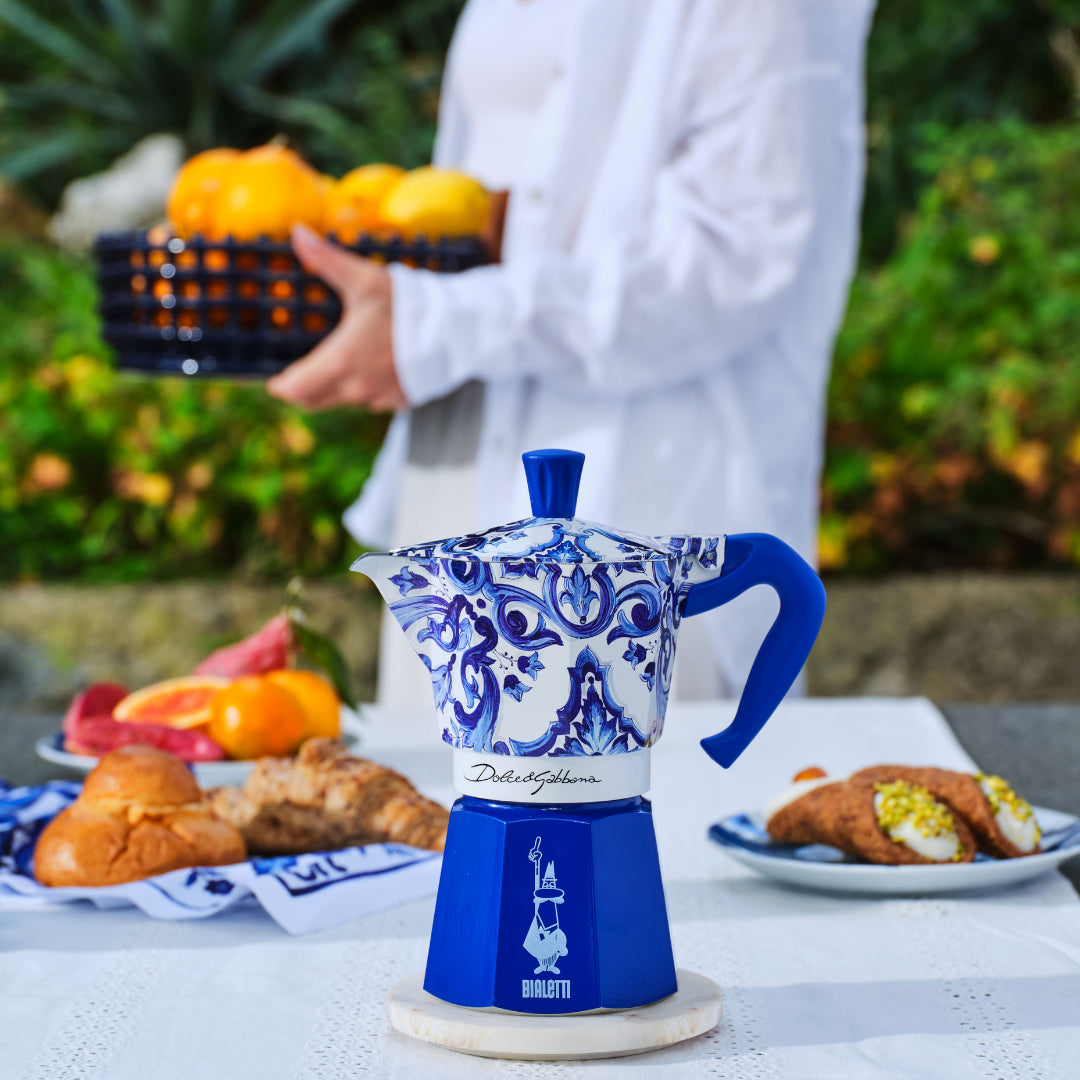 Bialetti X Dolce&Gabbana Blue Mediterranean Moka Express Brew Italia