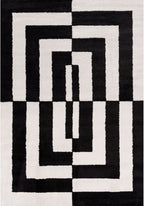Joli Geometric Black & White Rug | Rectangular | 80x150cm − 200x290cm 240X340 cm The Rugs