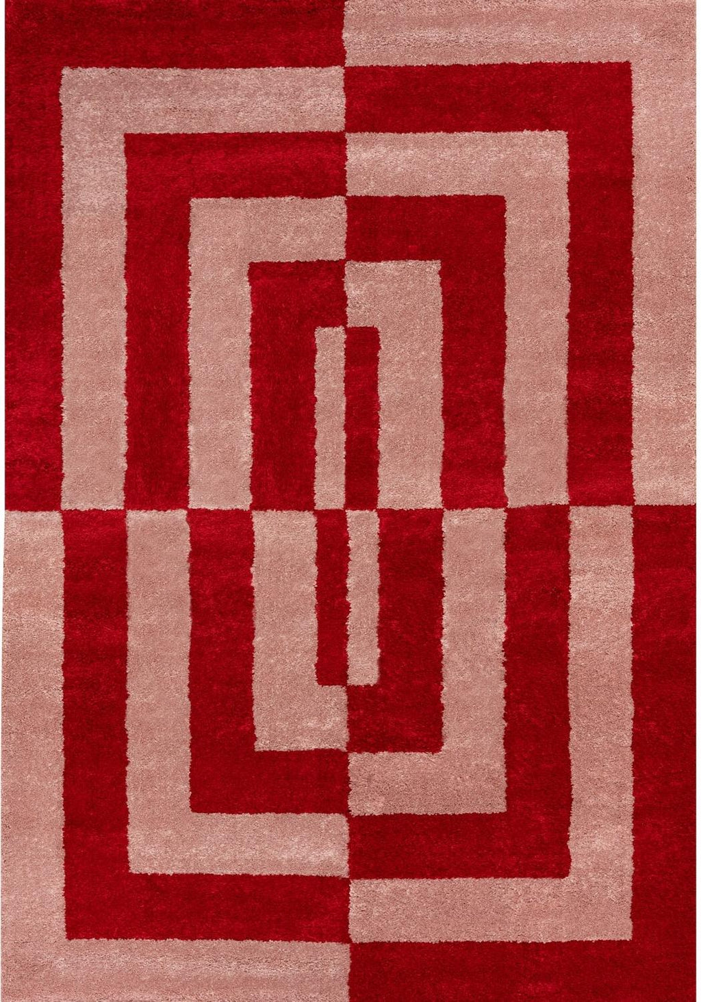 Joli Geometric Red & Pink Rug | Rectangular | 80x150cm − 200x290cm The Rugs