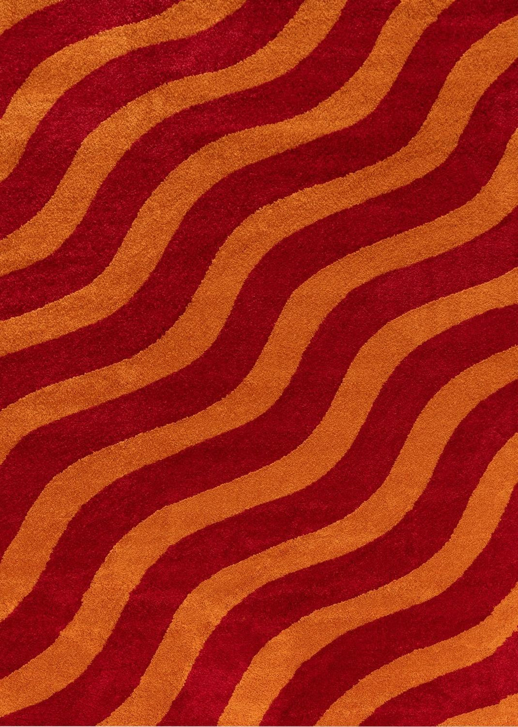 Joli Wave Red & Orange Rug | Rectangular | 80x150cm − 200x290cm 240X340 cm The Rugs