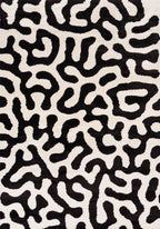 Joli Black & White Doodle Rug | Rectangular | 80x150cm − 200x290cm 240X340 cm The Rugs