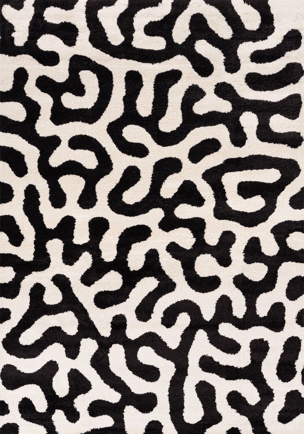 Joli Black & White Doodle Rug | Rectangular | 80x150cm − 200x290cm 240X340 cm The Rugs