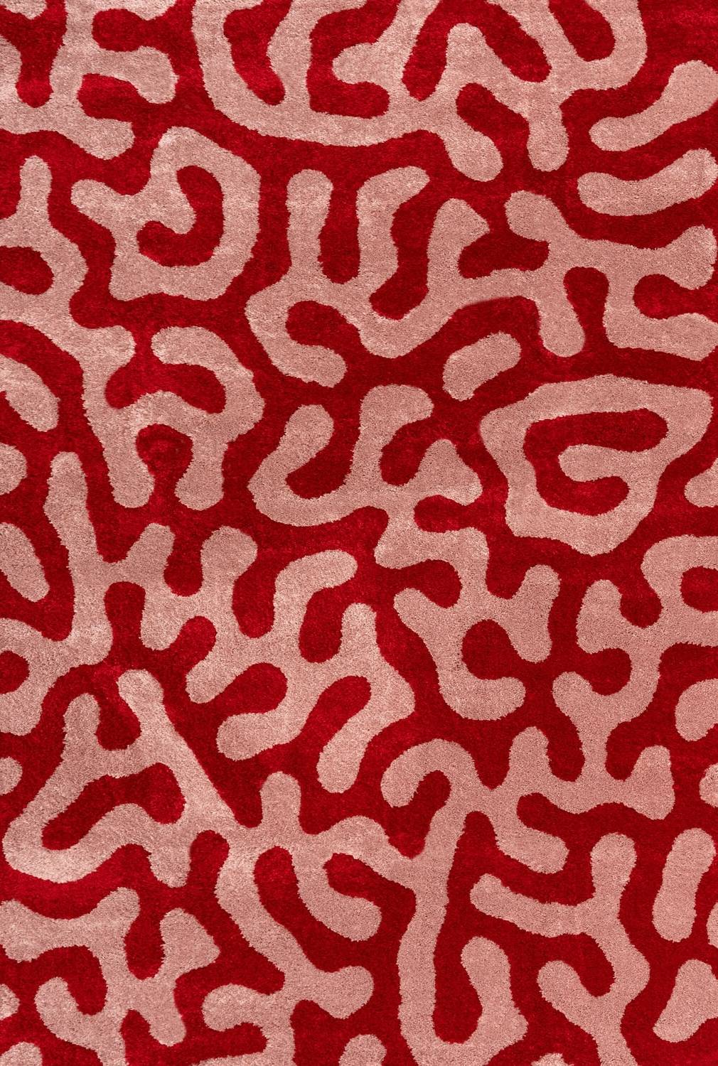 Joli Red & Pink Doodle Rug | Rectangular | 80x150cm − 200x290cm 240X340 cm The Rugs