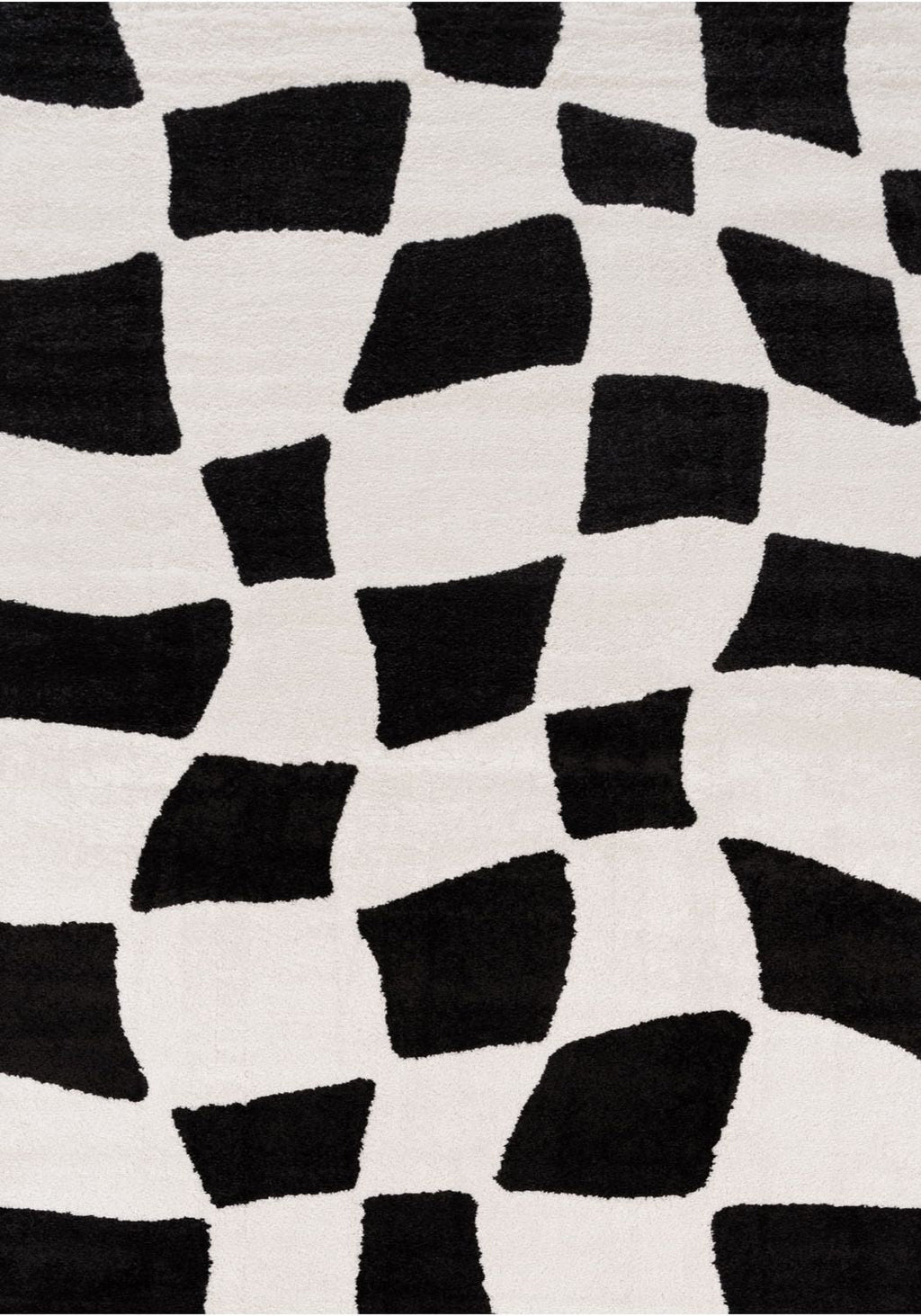 Joli Checkered Black & White Rug | Rectangular | 80x150cm − 200x290cm 240X340 cm The Rugs