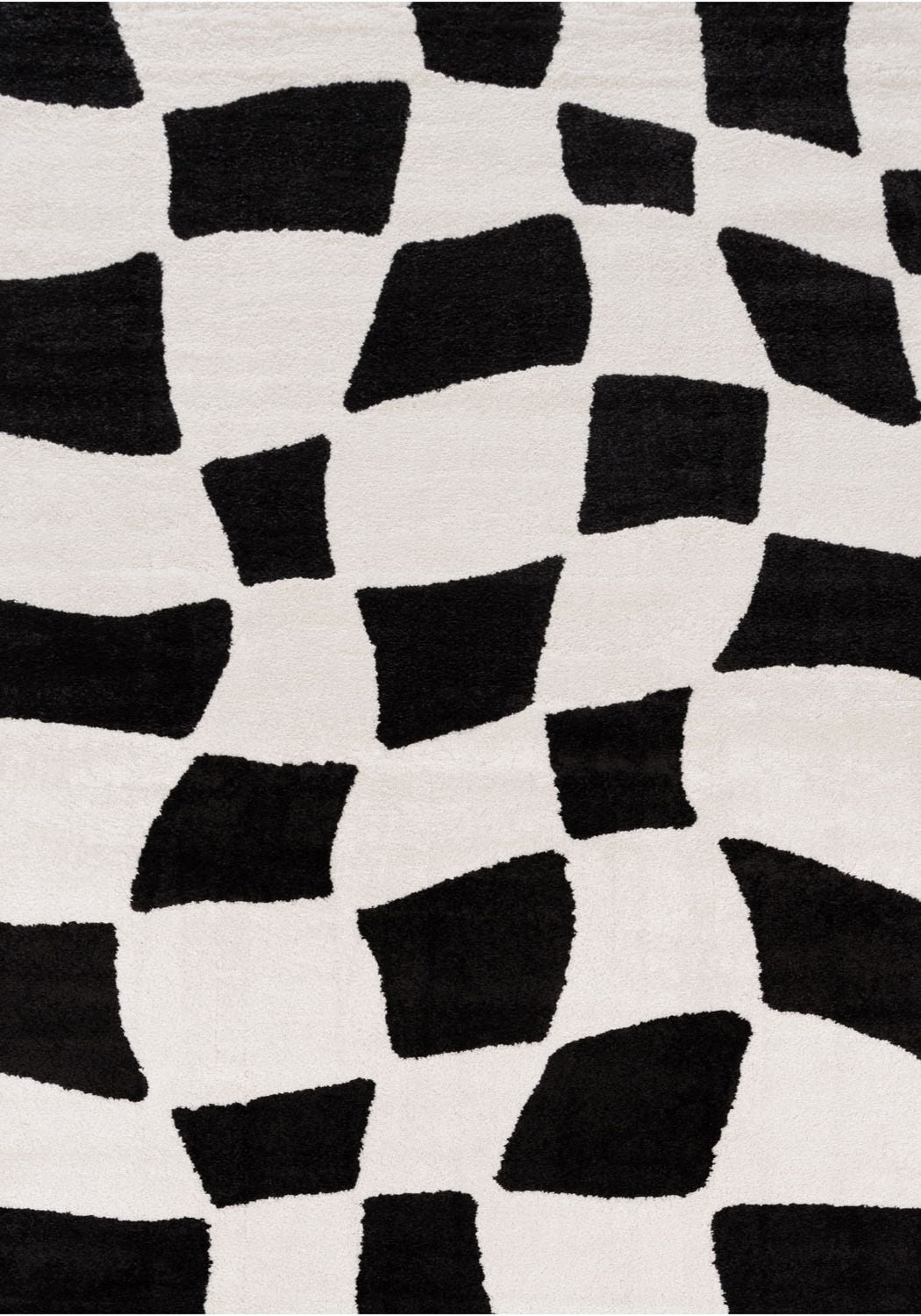 Joli Checkered Black & White Rug | Rectangular | 80x150cm − 200x290cm The Rugs